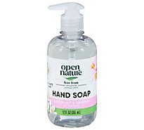 Open Nature Hand Soap Water Lily & Jasmine Scented - 12 Fl. Oz.