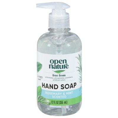 Open Nature Hand Soap Rosemary & Mint Scented - 12 Fl. Oz. - Image 1