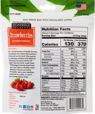 Stoneridge Orchards Strawberries Dried - 4 Oz - Image 6
