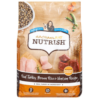 Rachael Ray Nutrish Food for Dogs Super Premium Turkey Brown Rice & Venison Recipe Bag - 5.5 Lb - Image 1