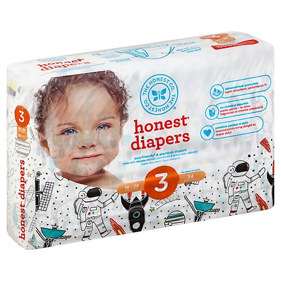 The Honest Co Diapers 3 - 34 Piece