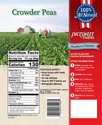PictSweet Farms Peas Crowder Southern Classics - 12 Oz - Image 5