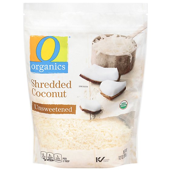 O Organics Organic Coconut Shredded Unsweetened - 12 Oz