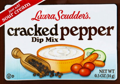 Laura Scudders Dip Mix Cracked Pepper Wrapper - 0.5 Oz - Image 2