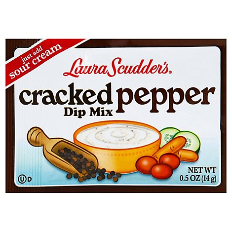 Laura Scudders Dip Mix Cracked Pepper Wrapper - 0.5 Oz