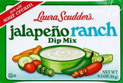 Laura Scudders Dip Mix Jalapeno Ranch Wrapper - 0.5 Oz - Image 2