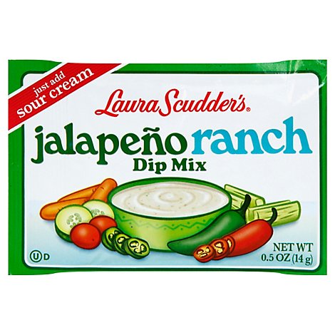 Laura Scudders Dip Mix Jalapeno Ranch Wrapper - 0.5 Oz