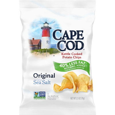 Cape Cod Less Fat Original Kettle Cooked Potato Chips - 2.5 Oz
