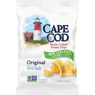 Cape Cod Less Fat Original Kettle Cooked Potato Chips - 2.5 Oz - Image 1