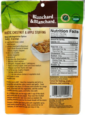 Blanchard & Blanchard Organic Chestnuts Whole Roasted & Peeled Pouch - 5.29 Oz - Image 3