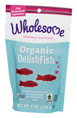 Wholesome Candy Delish Fish Org - 6 Oz - Image 4