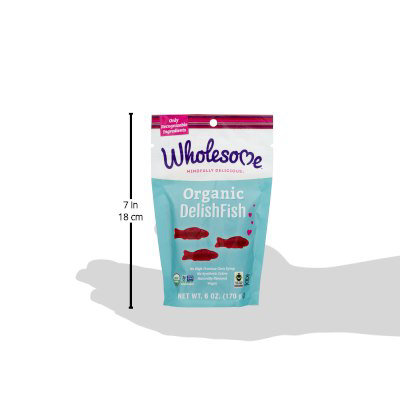 Wholesome Candy Delish Fish Org - 6 Oz - Image 5