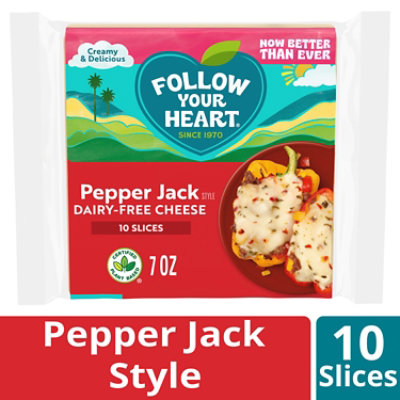 Follow Your Heart Dairy-Free Cheese Pepper Jack Style Slices - 7 Oz - Image 1