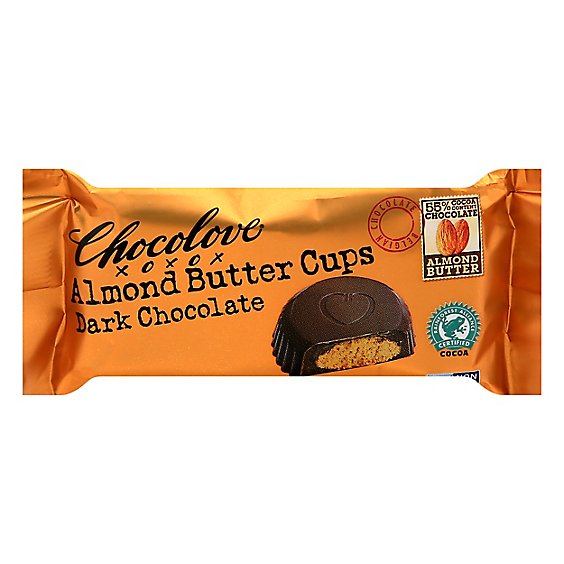 Chocolove Almond Butter Cups Dark Chocolate 2 Cups - 1.2 Oz