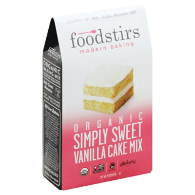 Foodstirs Modern Baking Organic Cake Mix Vanilla Simply Sweet - 20 Oz