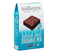 Foodstirs Modern Baking Organic Brownie Mix Chocolate Lovers - 13.9 Oz