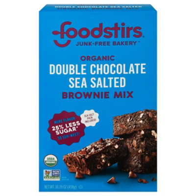 Foodstirs Modern Baking Organic Brownie Mix Brooklyn Salted Chocolate Chip - 17.9 Oz - Image 3