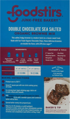 Foodstirs Modern Baking Organic Brownie Mix Brooklyn Salted Chocolate Chip - 17.9 Oz - Image 6