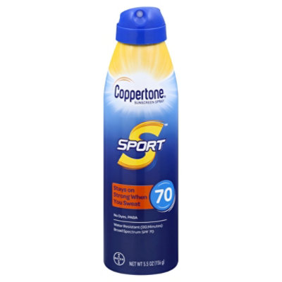 Coppertone Sport Spray Spf70 - 5.5 Fl. Oz. - Image 3