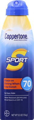 Coppertone Sport Spray Spf70 - 5.5 Fl. Oz. - Image 2