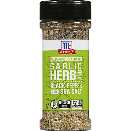 McCormick Garlic - Herb and Black Pepper and Sea Salt All Purpose Seasoning - 4.37 Oz - Image 1