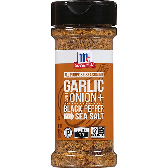 McCormick Garlic and Onion - Black Pepper and Sea Salt All Purpose Seasoning - 4.25 Oz