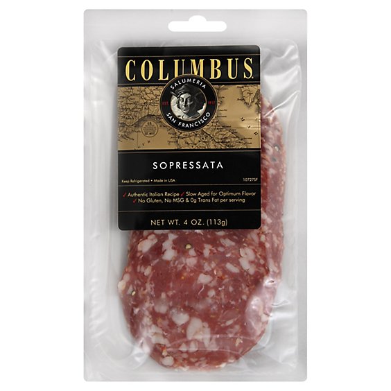 Columbus Sopressata Vac Pack - 0.50 Lb