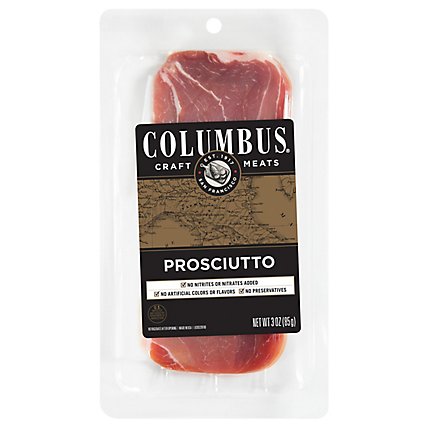 Columbus Prosciutto Vac Pack - 3 Oz - Image 1