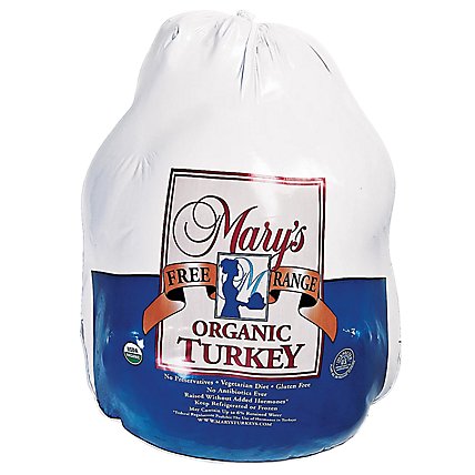 Mary's Free Range Organic Whole Turkey Fresh - Weight Between 12-16 Lb - Image 1