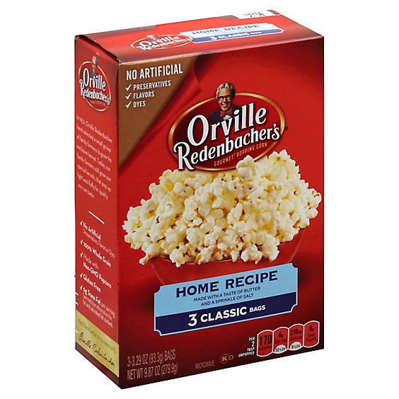Orville Redenbachers Popcorn Home Recipe - 3-3.29 Oz