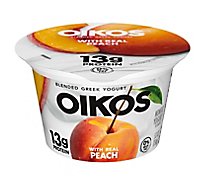 Oikos Dannon Core Peach Nonfat Yogurt - 5.3 Oz