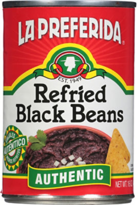 La Preferida Beans Refried Black Authentic - 16 Oz - Image 2