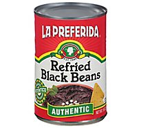 La Preferida Beans Refried Black Authentic - 16 Oz