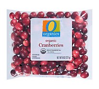 O Organics Organic Cranberries Prepacked Bag Fresh - 8 Oz