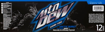 Mtn Dew Soda Game Fuel Arctic Burst - 12-12 Fl. Oz. - Image 3