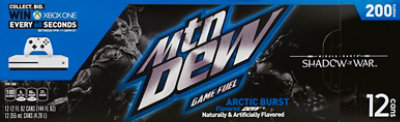 Mtn Dew Soda Game Fuel Arctic Burst - 12-12 Fl. Oz. - Image 2