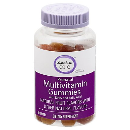 Signature Care Gummy Multivitamin Prenatal With DHA & Folic Acid Dietary Supplement - 90 Count - Image 3