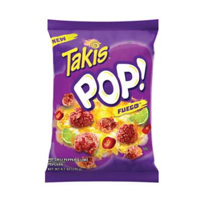 Takis Pop! Fuego Hot Chili Pepper & Lime Popcorn - 6.7 Oz