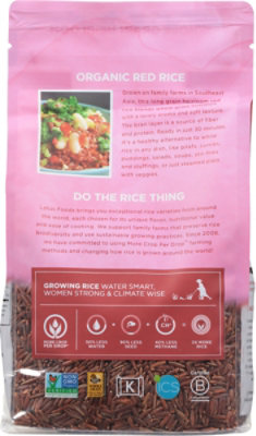 Lotus Foods Rice Heirloom Red Bhutan Bag - 15 Oz - Image 6