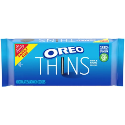 OREO Original Thins Sandwich Cookies Family Size - 13.1 Oz