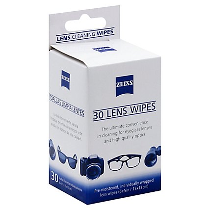 Zeiss Lens Clnng Wipe - 30 Count - Image 1