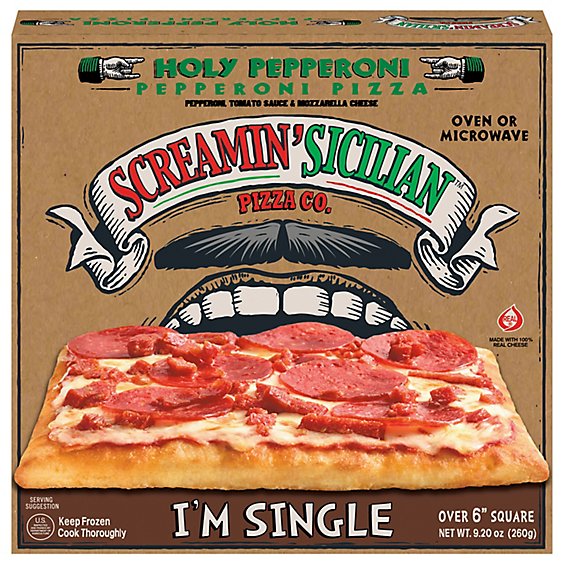 Palermos Pizza Single Serve Pepperoni Frozen - 0.575 Lb