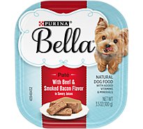 Bella Savory Juices Beef & Smoked Bacon Wet Dog Food - 3.5 Oz