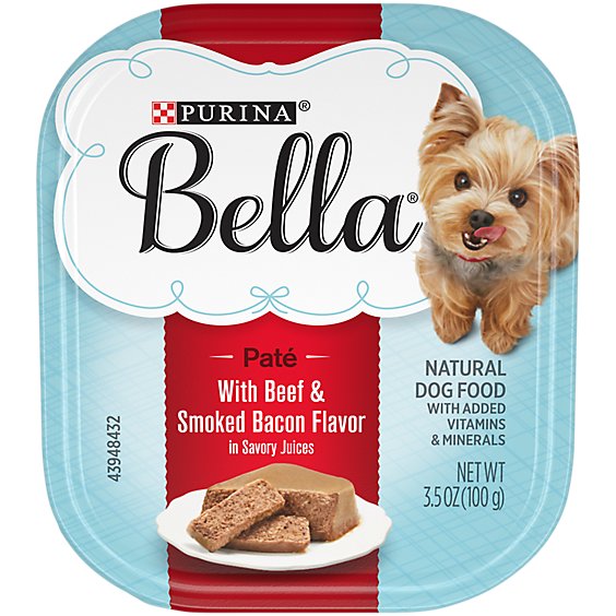Purina Bella Savory Juices Beef And Smoked Bacon Wet Dog Food - 3.5 Oz
