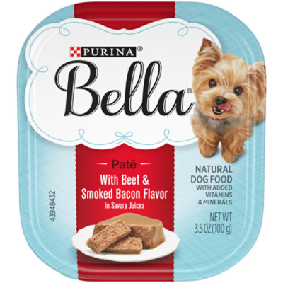 Purina Bella Savory Juices Beef And Smoked Bacon Wet Dog Food - 3.5 Oz