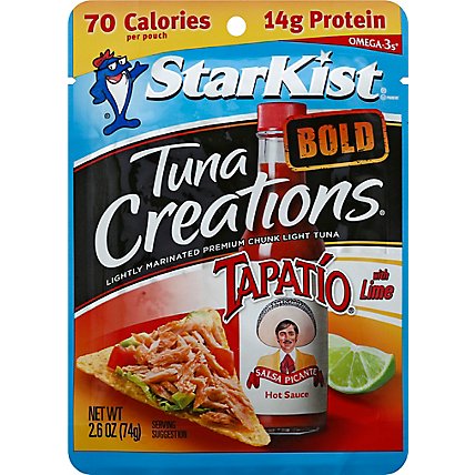 StarKist Tuna Creations Bold Tuna Chunk Light Tapatio With Lime - 2.6 Oz - Image 2