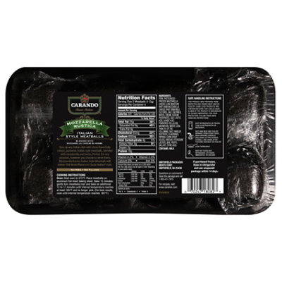 Carando Mozzarella Rustica Italian Style Meatballs - 16 Oz - Image 5