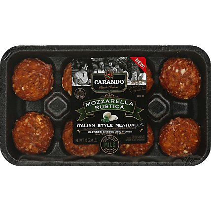 Carando Mozzarella Rustica Italian Style Meatballs - 16 Oz - Image 2