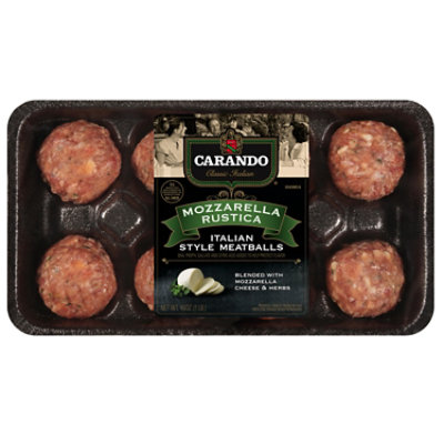 Carando Mozzarella Rustica Italian Style Meatballs - 16 Oz - Image 1
