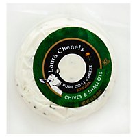 Laura Chenel Goat Cheese Medallion Chive & Shallots - 3.5 Oz - Image 1